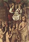 Bartolome Bermejo Wall Art - Christ Leading the Patriarchs to the Paradise (detail)